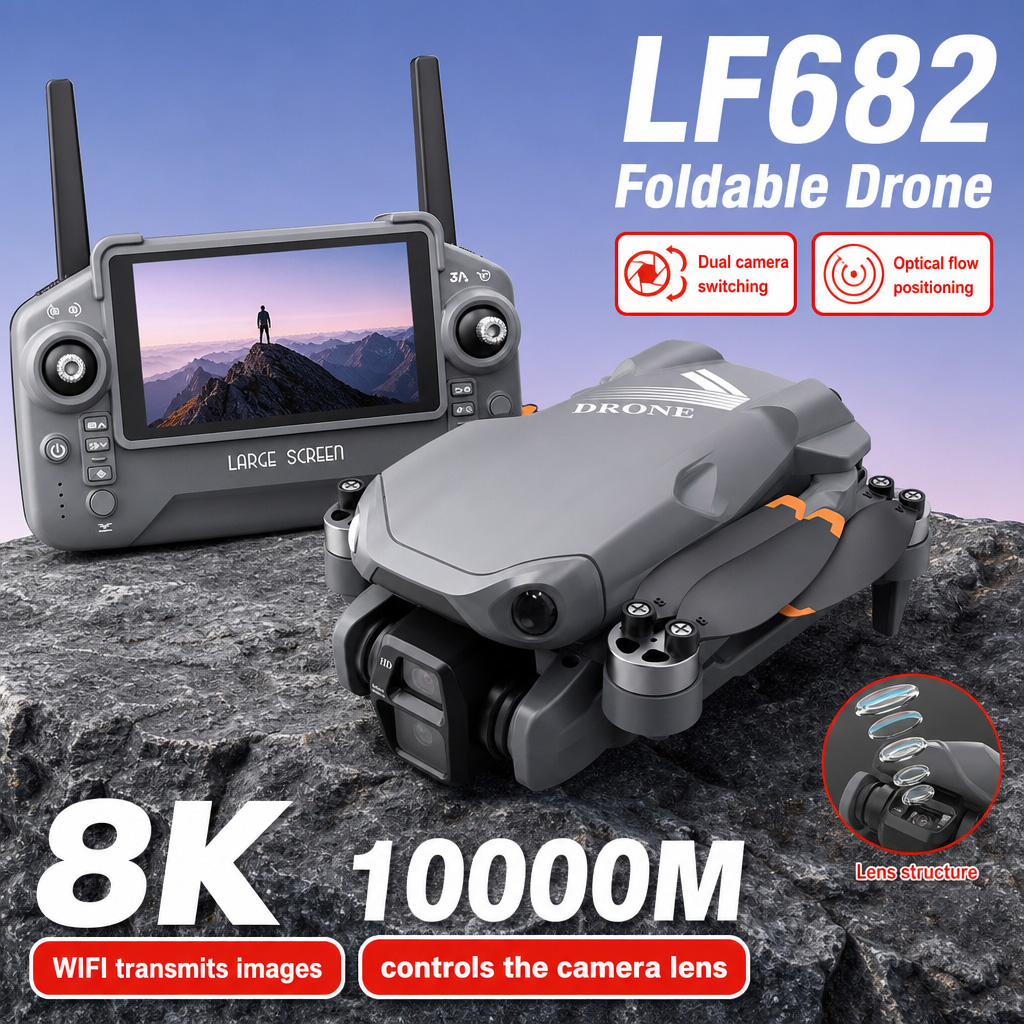 Drone Battery Smart - Luftbild-Drohne LF682 mit 8K HD Dual-Kameras,