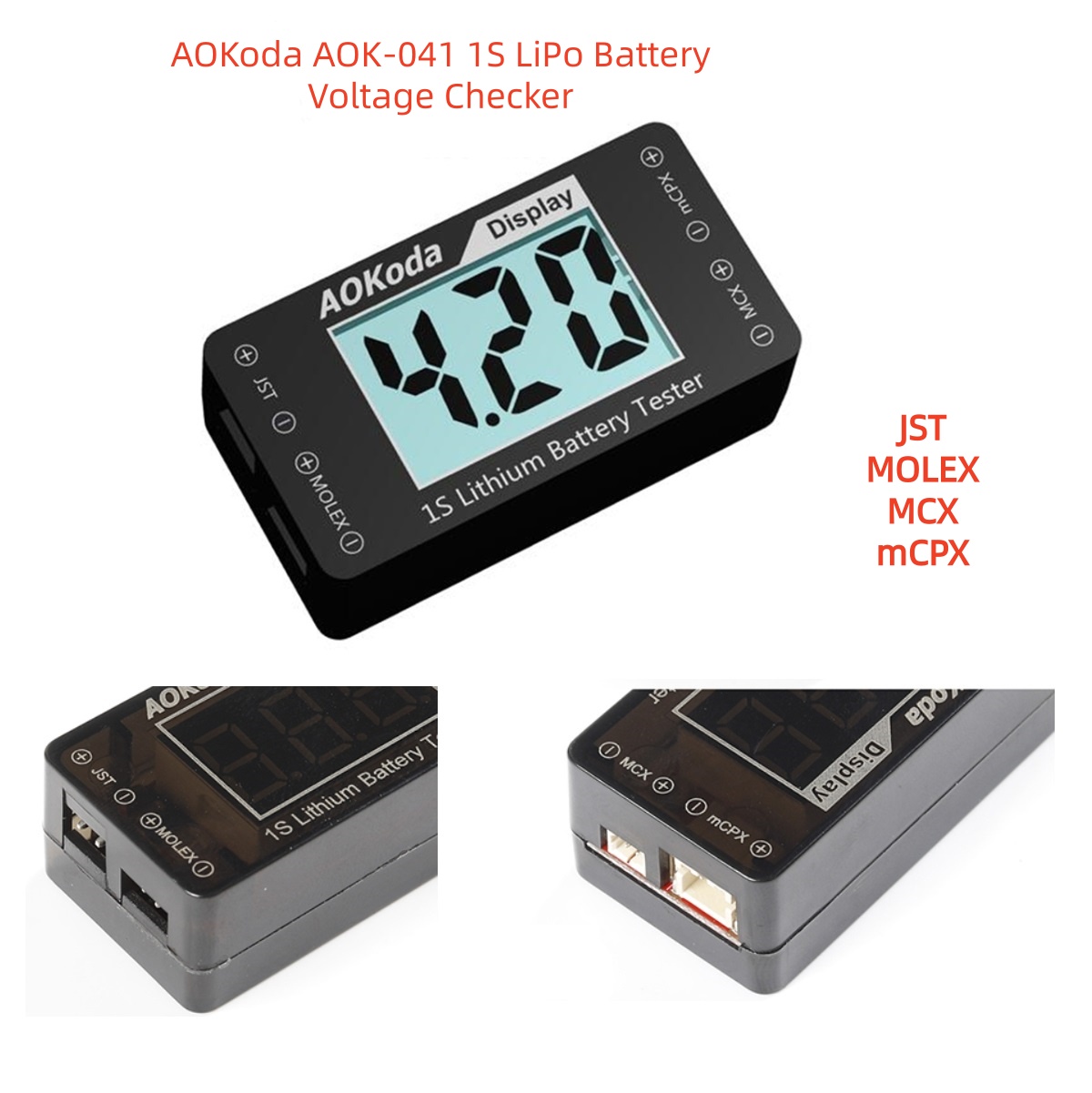 AOKoda AOK-041 1S LiPo Batteri – Drone Battery Voltage Checker Bewertung und Preis